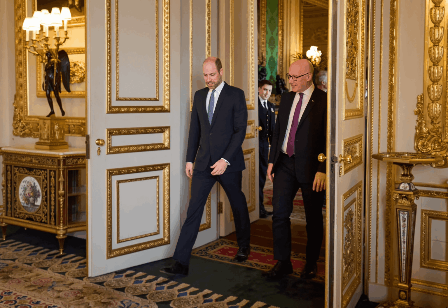 The Prince of Wales met Scotland’s First Minister, John Swinney, at Windsor Castle this afternoon. The Prince of Wales met Scotland’s First Minister, John Swinney, at Windsor Castle this afternoon.