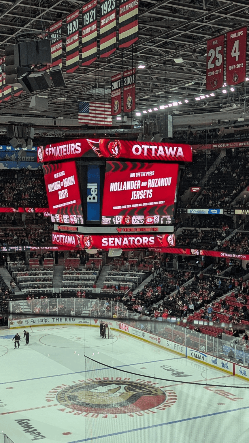 The Ottawa Senators are selling special edition Heated Rivalry "Rozanov" and "Hollander" merch, with all proceeds going to Ottawa Pride Hockey.