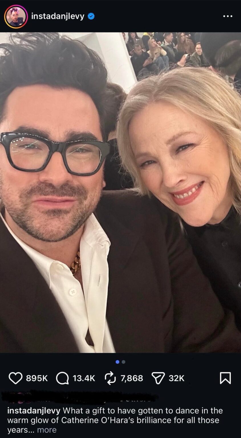Dan Levy remembers Catherine O’Hara