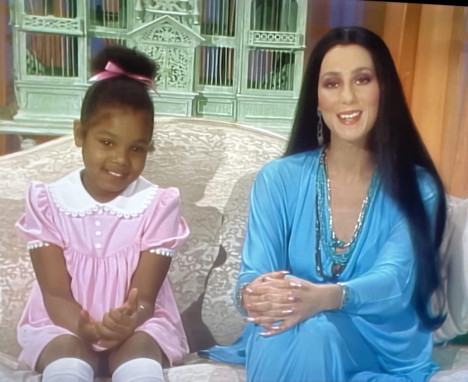 Janet Jackson and Cher in 1975