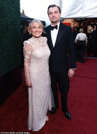 Leonardo DiCaprio with his mom, Irmelin Indenbirken now and then