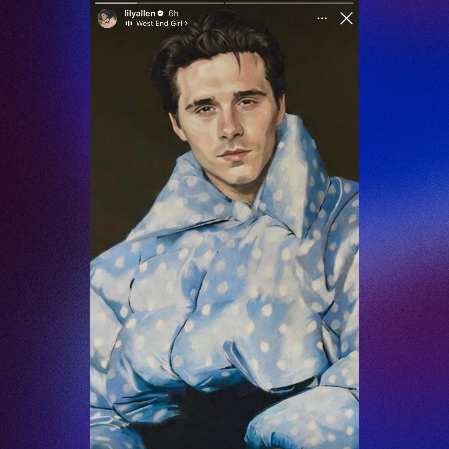 Lily Allen shares edit of Brooklyn Beckham as her ‘West End Girl’ album cover following his statement about his parents