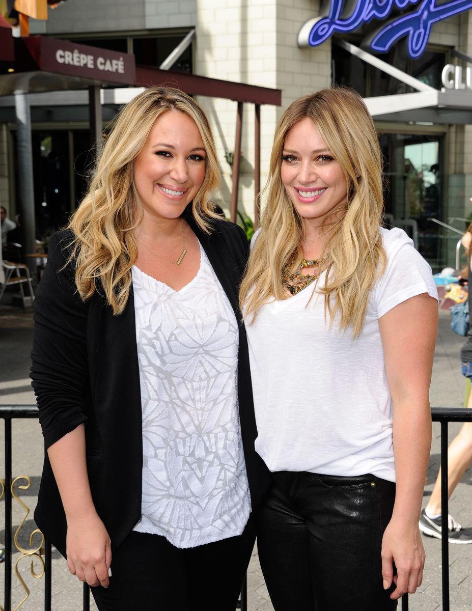 Haylie Duff and Hilary Duff.