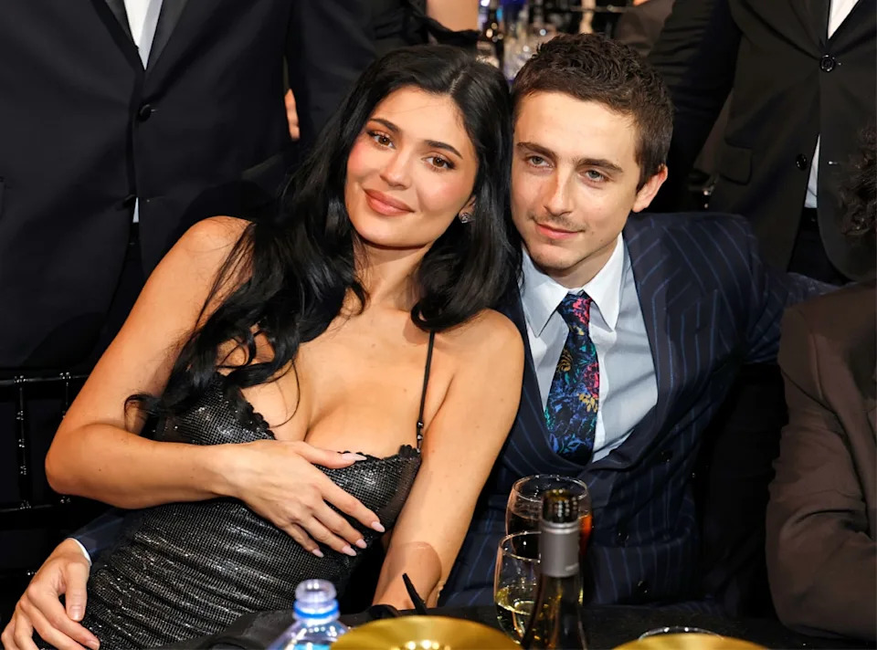 Kylie Jenner and Timothee Chalamet at 2025 Critics Choice Awards
