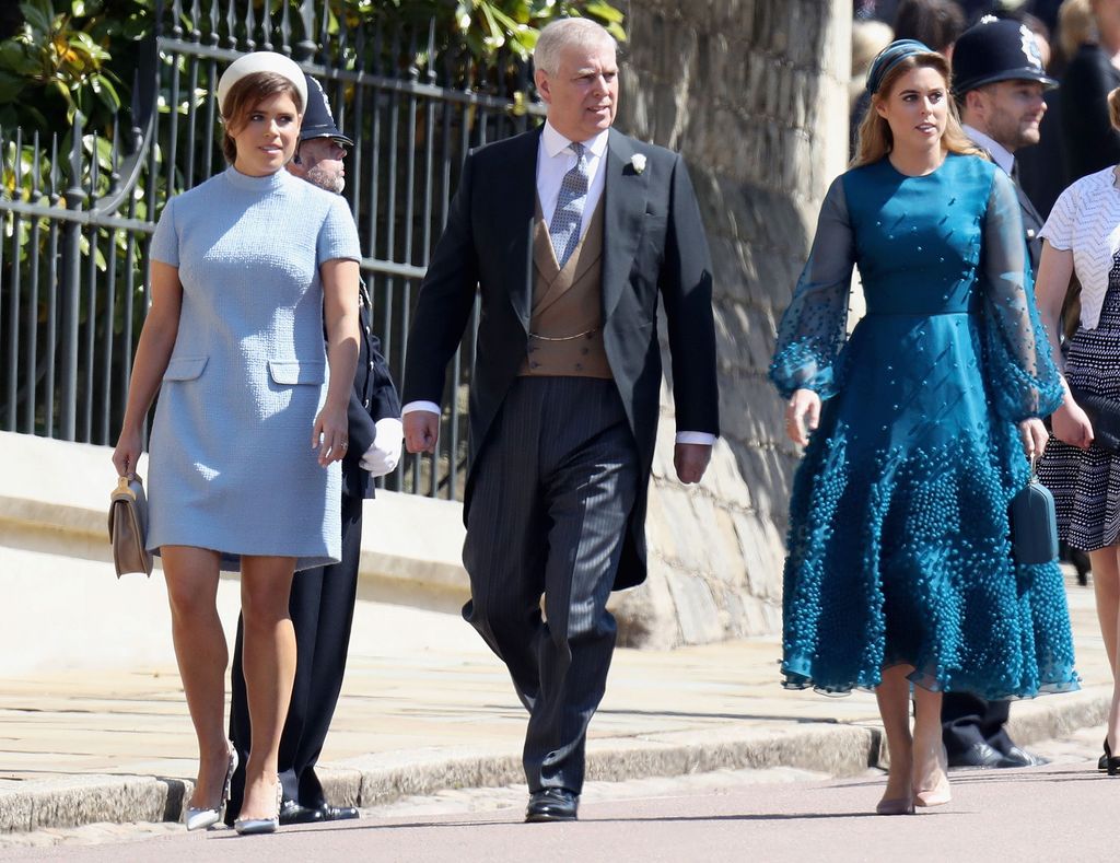 Prince Andrew and daughters Princess Eugenie and Princess Beatrice