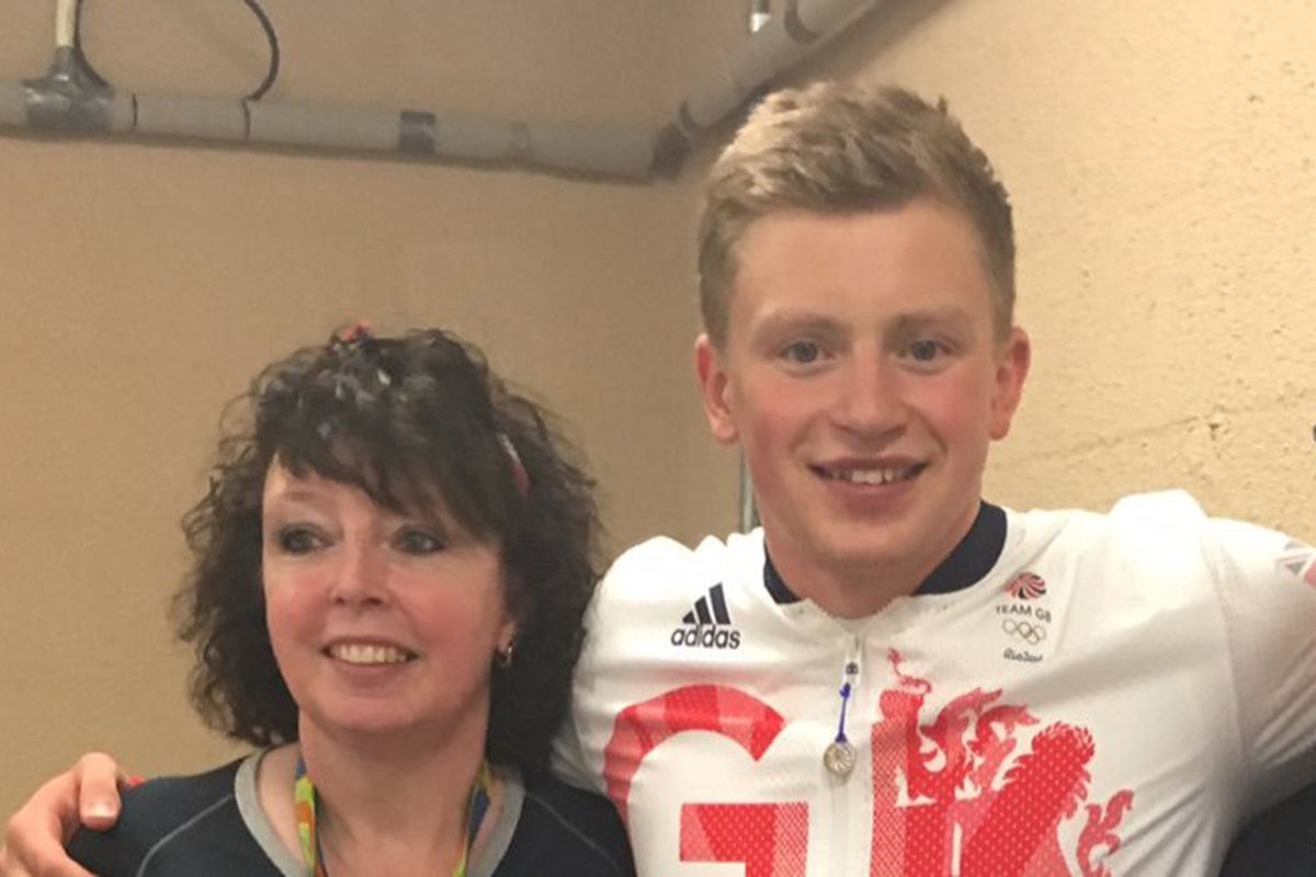 Adam and his mum in happier times