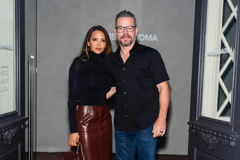Getty Luciana Damon and Matt Damon on September 4, 2024