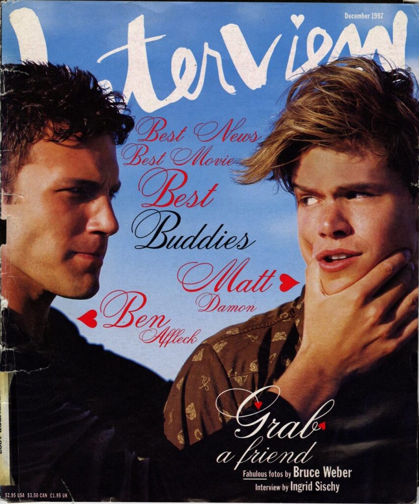 Matt Damon & Ben Affleck (Interview magazine photoshoot, December 1997)