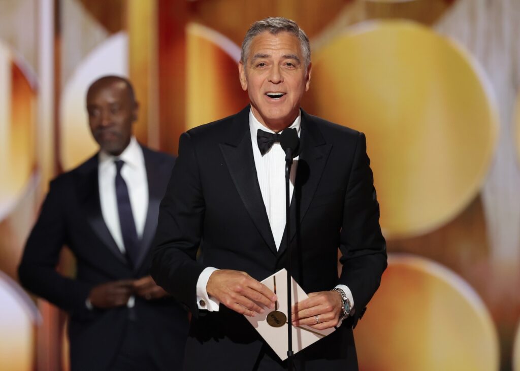 George Clooney takes big-time jab at Trump at Golden Globes George Clooney takes big-time jab at Trump at Golden Globes