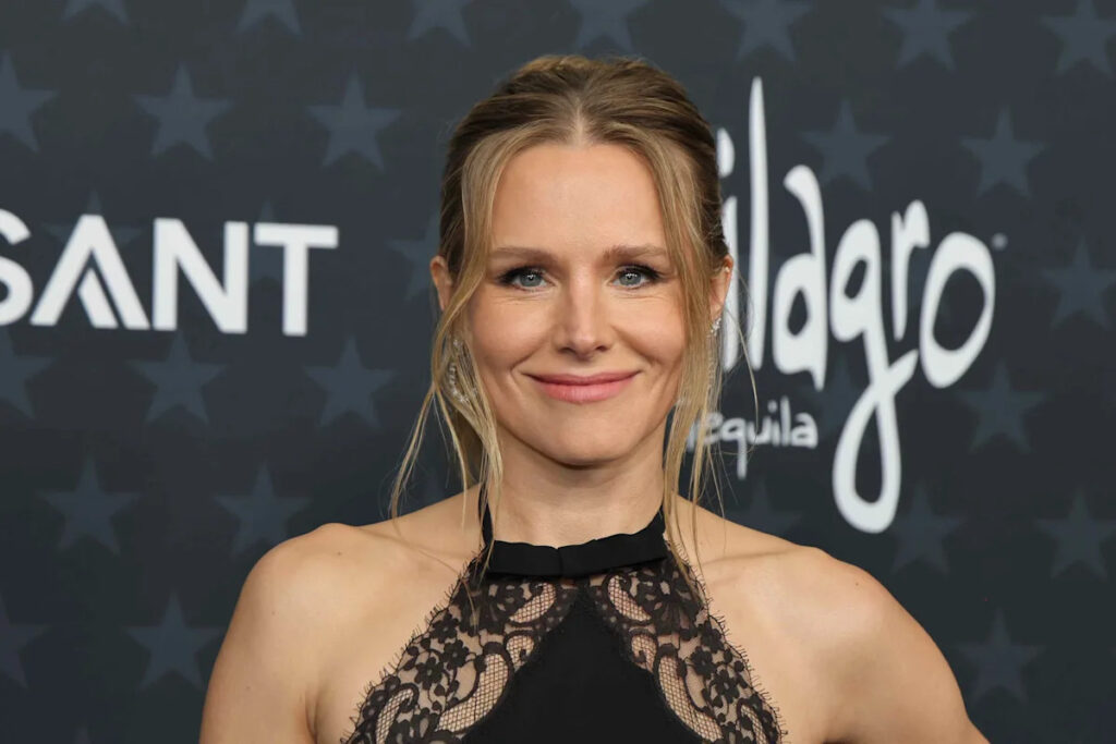 Kristen Bell Arrives Solo in Lingerie-Inspired LBD at Critics Choice Awards 2026 With Bold Lace Cutouts