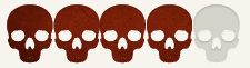 4 out of 5 skulls