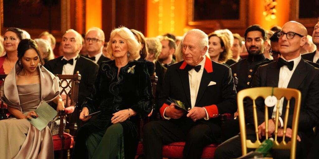 King Charles, Queen Camilla, and Celebrities Attend Windsor Castle Film Premiere: See Photos