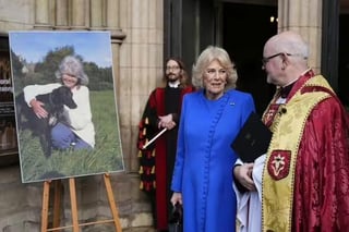 Queen Camilla attends Dame Jilly Cooper’s memorial service