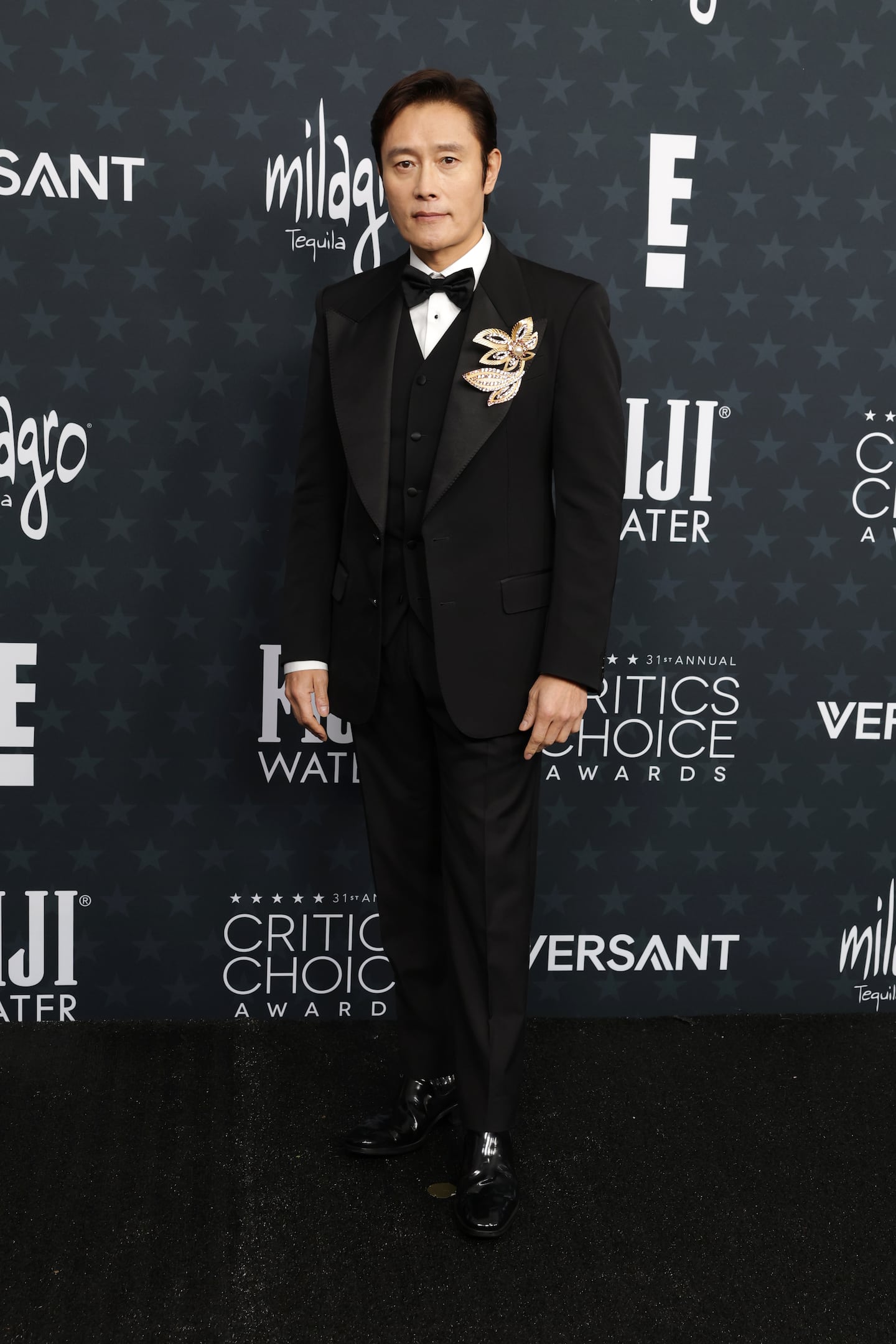 Lee Byung-hun attended the 31st Annual Critics Choice Awards at Barker Hangar on Sunday in Santa Monica, Calif.