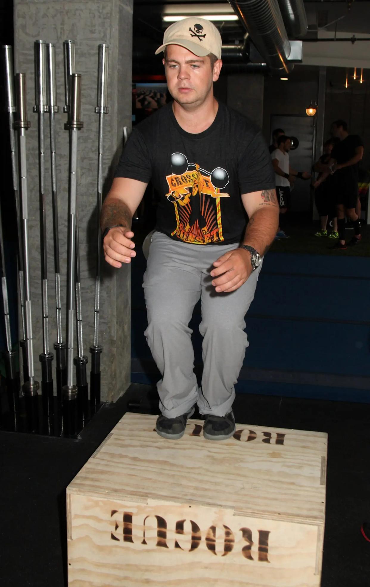 Jack Osbourne doing crossfit