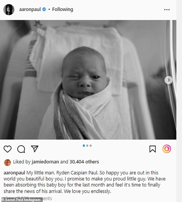 At the time, TMZ reported that Aaron and Lauren detailed how they were required to give a name at the hospital for their son, before changing their minds later on and switching to Ryden