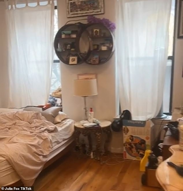 The actress herself branded her two bedroom abode 'underwhelming' as she revealed she sleeps in the living room