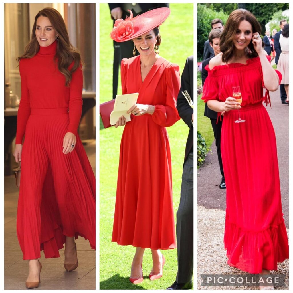 Which is your favourite of Catherine’s bright red looks?