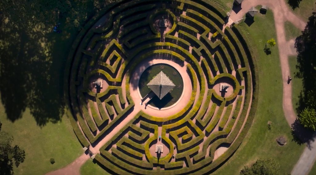 The maze at Dumfries House