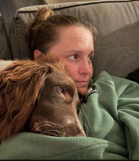 Ciara Mageean with her dog Sam. Photo: Instagram/Ciara Mageean