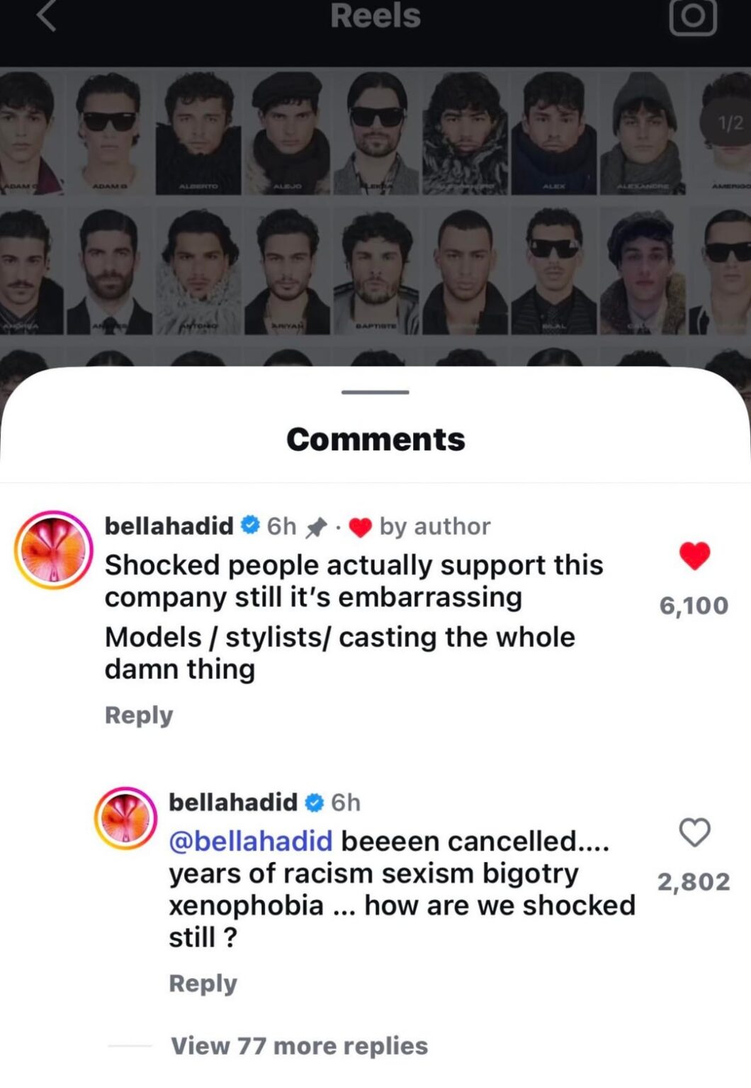 Bella Hadid calls out Dolce & Gabbana while her closest friends still support the brand