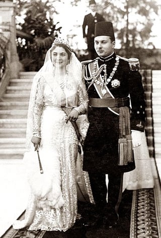 Royal Weddings of the past: King Farouk of Egypt and Queen Farida