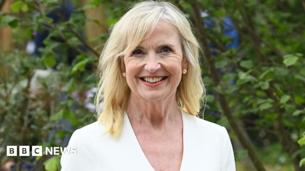Carol Kirkwood: BBC Breakfast weather presenter to leave after 25 years Carol Kirkwood And Hawk Rufus Today In Centre Court. 05-July-2017