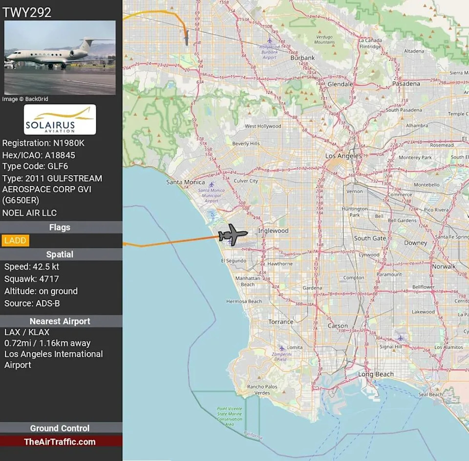 Kim Kardashian's private jet was recently highlighted in a post documenting a flight taken at the end of 2025.