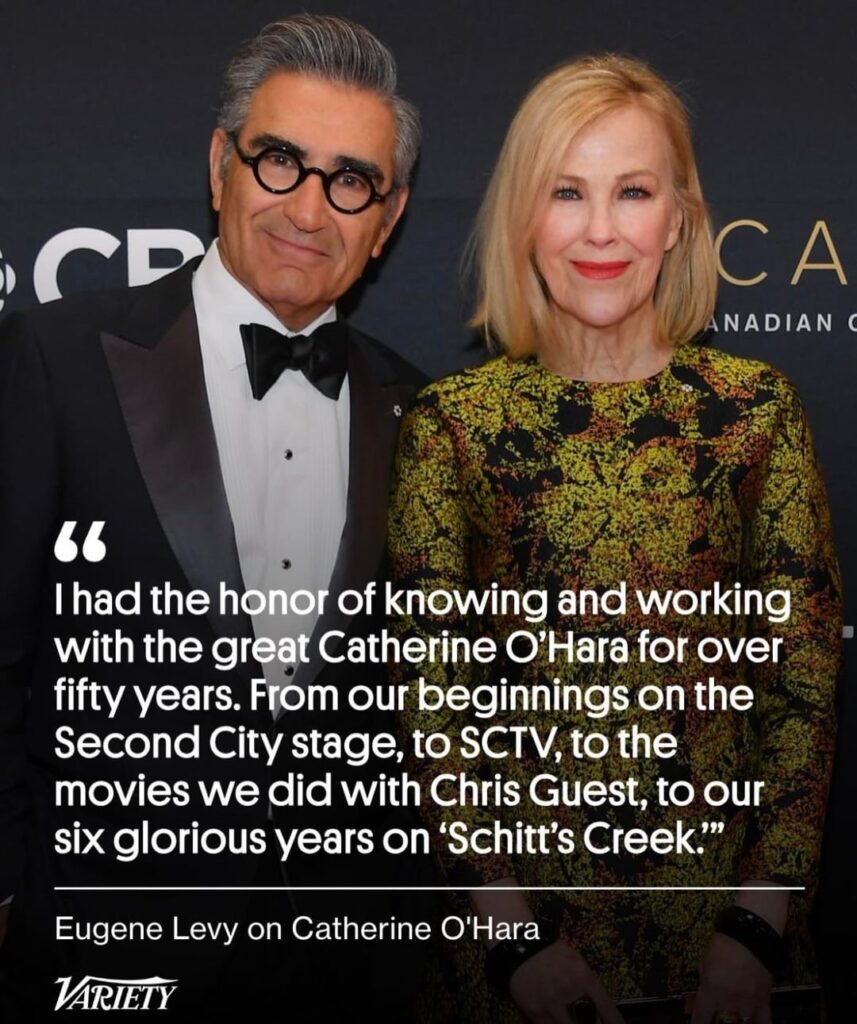Eugene Levy releases statement after friend and co-star Catherine O’Hara’s passing