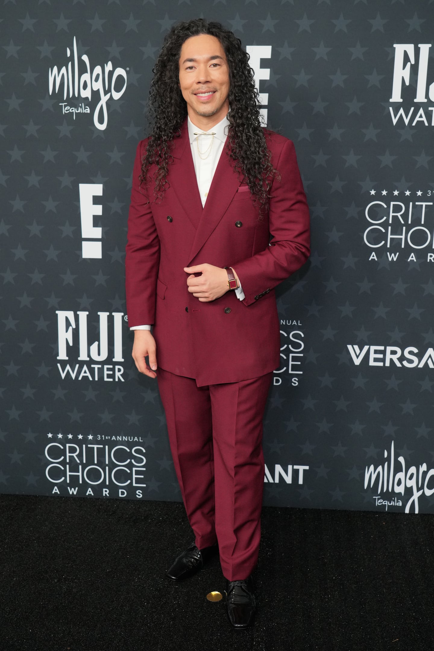 Cole Walliser arrived at the 31st Annual Critics Choice Awards on Sunday at The Barker Hanger in Santa Monica, Calif.