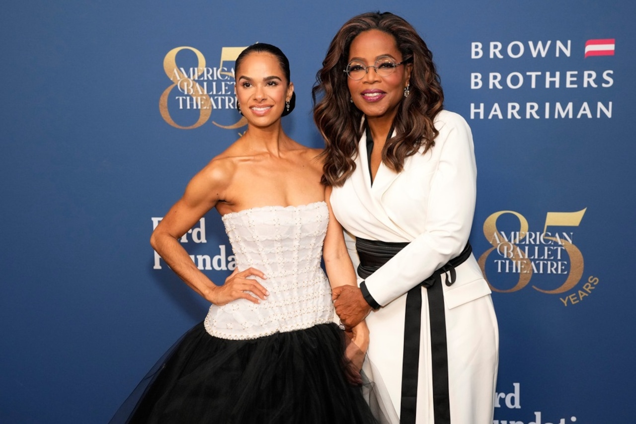 Misty Copeland, left, and Oprah Winfrey