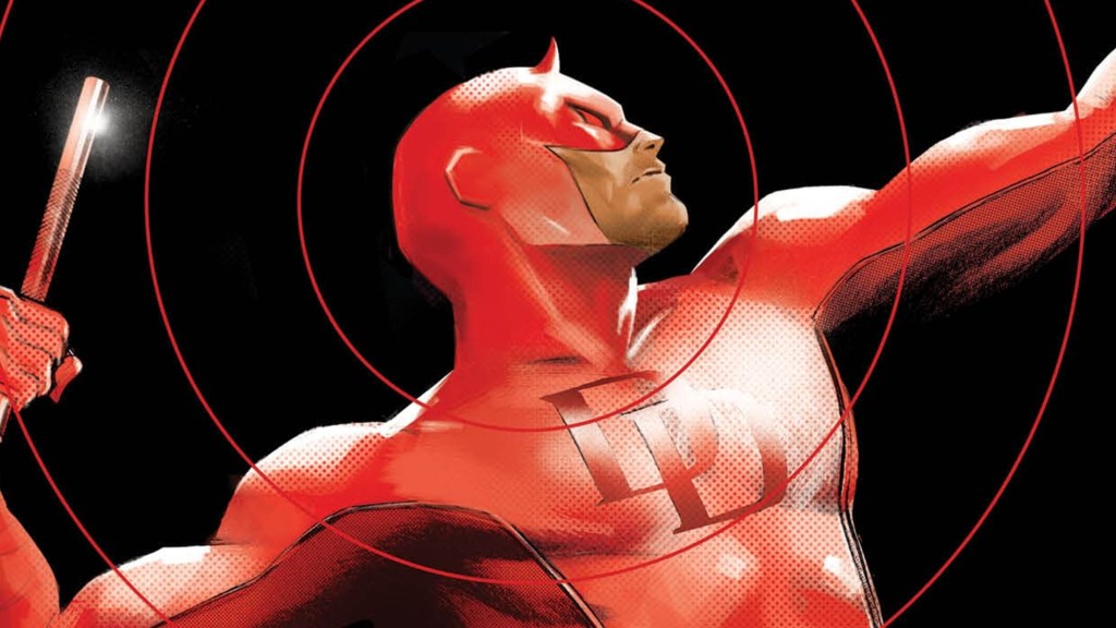 Daredevil and His Radar Sense on Black Background