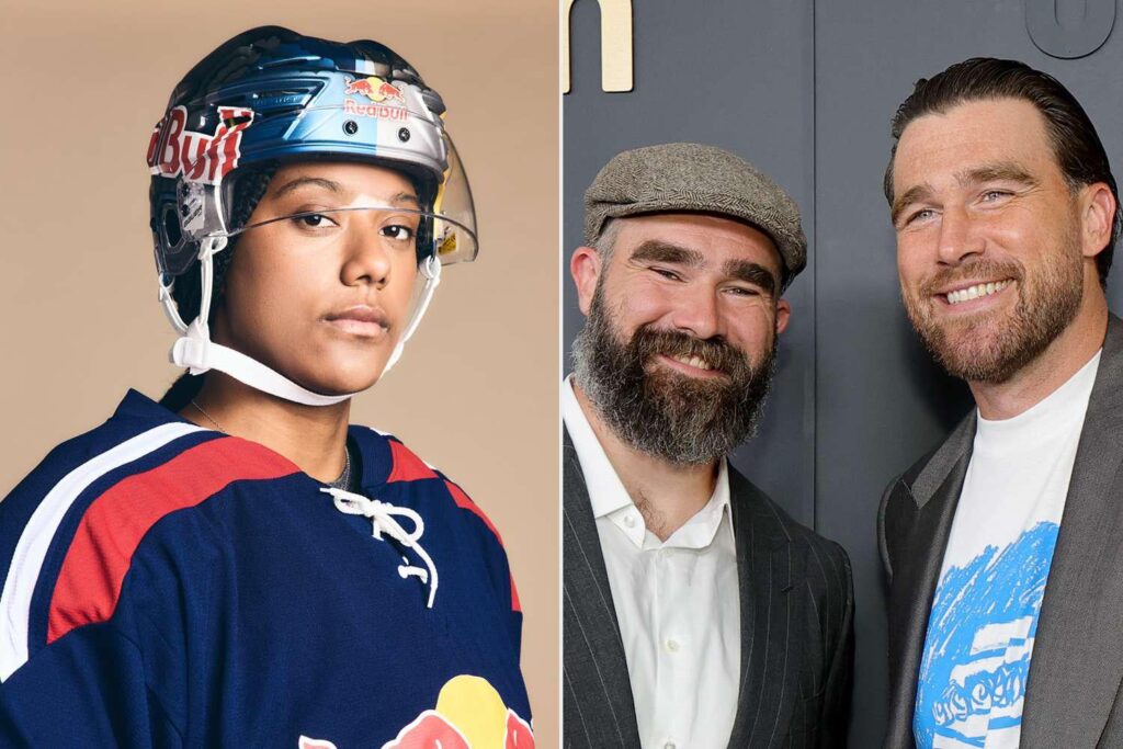 Laila Edwards Reveals Travis Kelce Donated to Her GoFundMe for Her Historic Olympic Debut. Edwards, who made history as the first Black woman to make the U.S. women’s hockey team is from Kelce’s hometown of Cleveland Heights , Ohio. Laila Edwards Reveals Travis Kelce Donated to Her GoFundMe for Her Historic Olympic Debut. Edwards, who made history as the first Black woman to make the U.S. women's hockey team is from Kelce’s hometown of Cleveland Heights , Ohio.