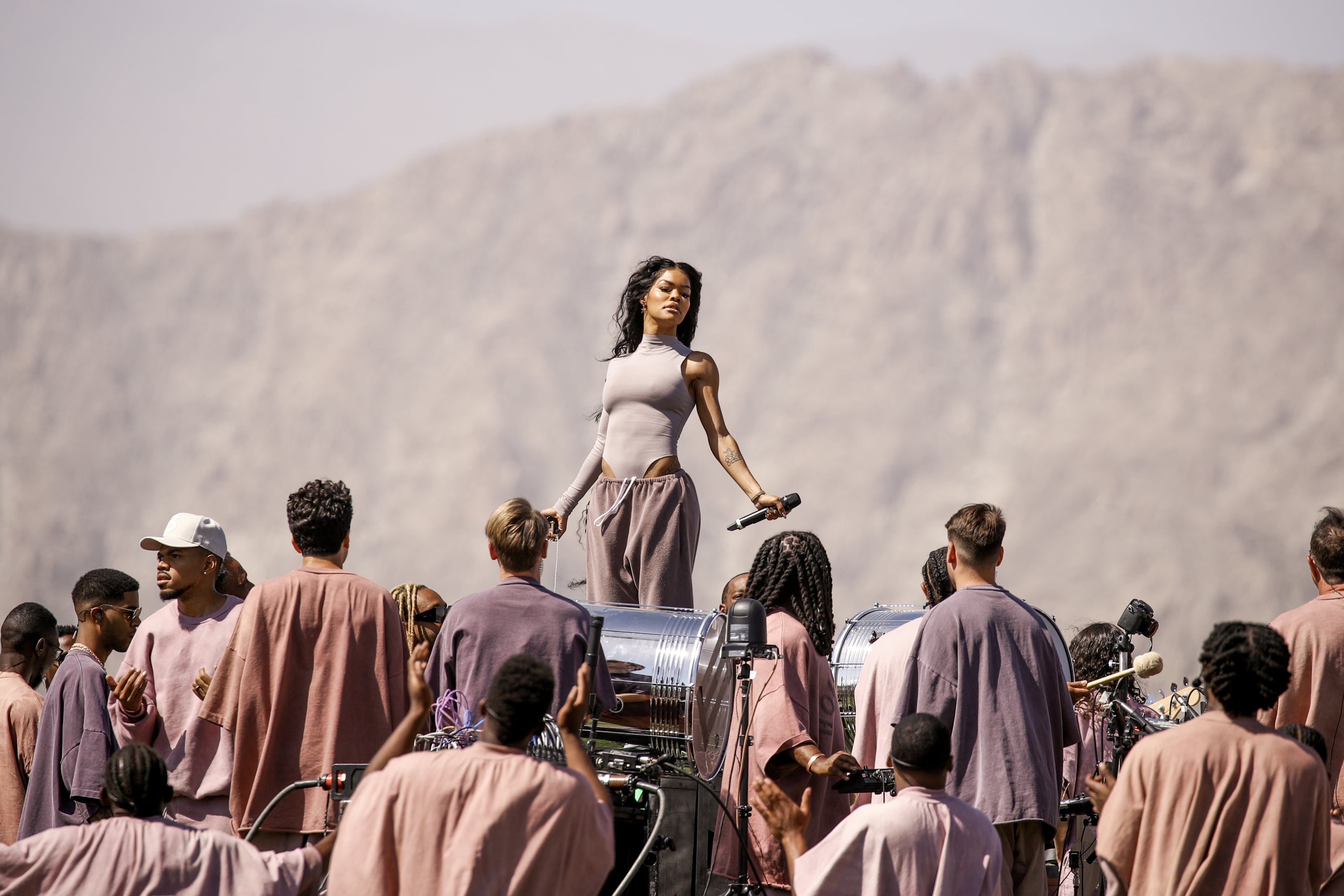 Taylor performing as part of Kanye West’s Sunday Service at Coachella 2019