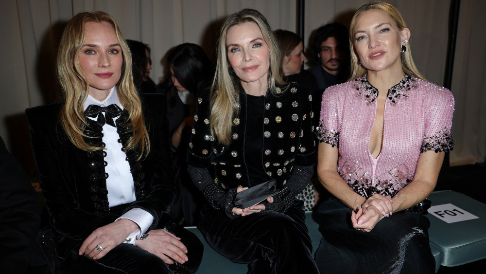 Diane Kruger, Michelle Pfeiffer and Kate Hudson Armani couture Paris
