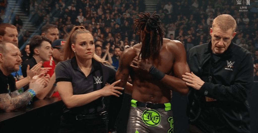 Je’Von Evans match stopped due to injury Je’Von Evans match stopped due to injury