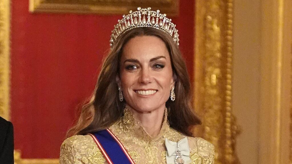 Kate is in 'total control' of her wardrobe after departure of her stylist of 15 years - secret messages in state banquet gowns are revealed