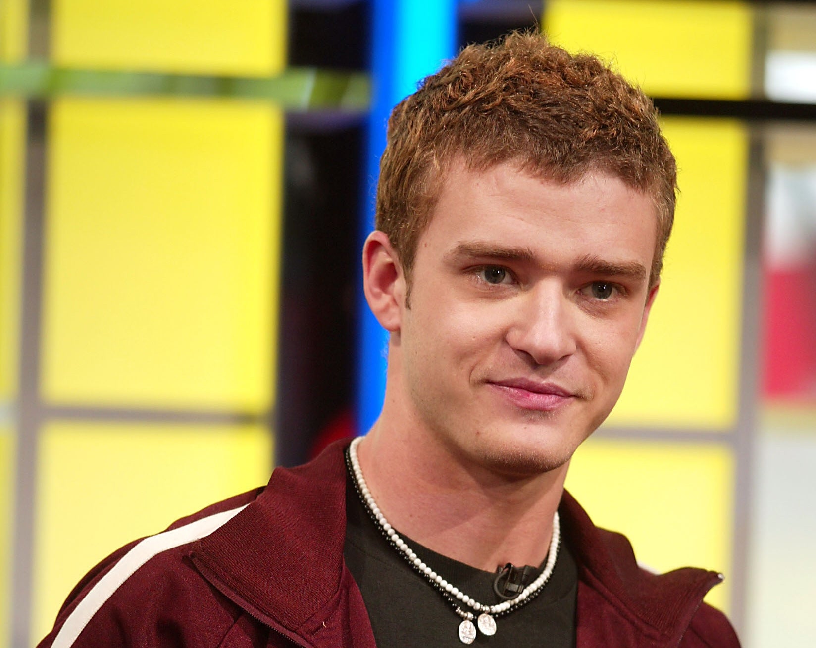 Justin Timberlake at the MTV studios in 2002 to tease debut album, 'Justified'