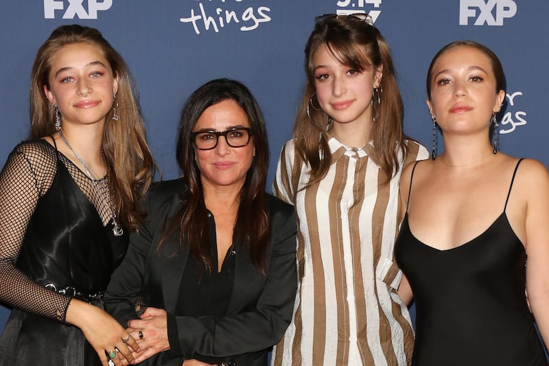 Actors Odessa Adlon, Pamela Adlon, Rocky Adlon and Gideon Adlon attend the premiere of FX's "Better Things" Season 2 at Pacific Design Center on September 6, 2017 in West Hollywood, California.