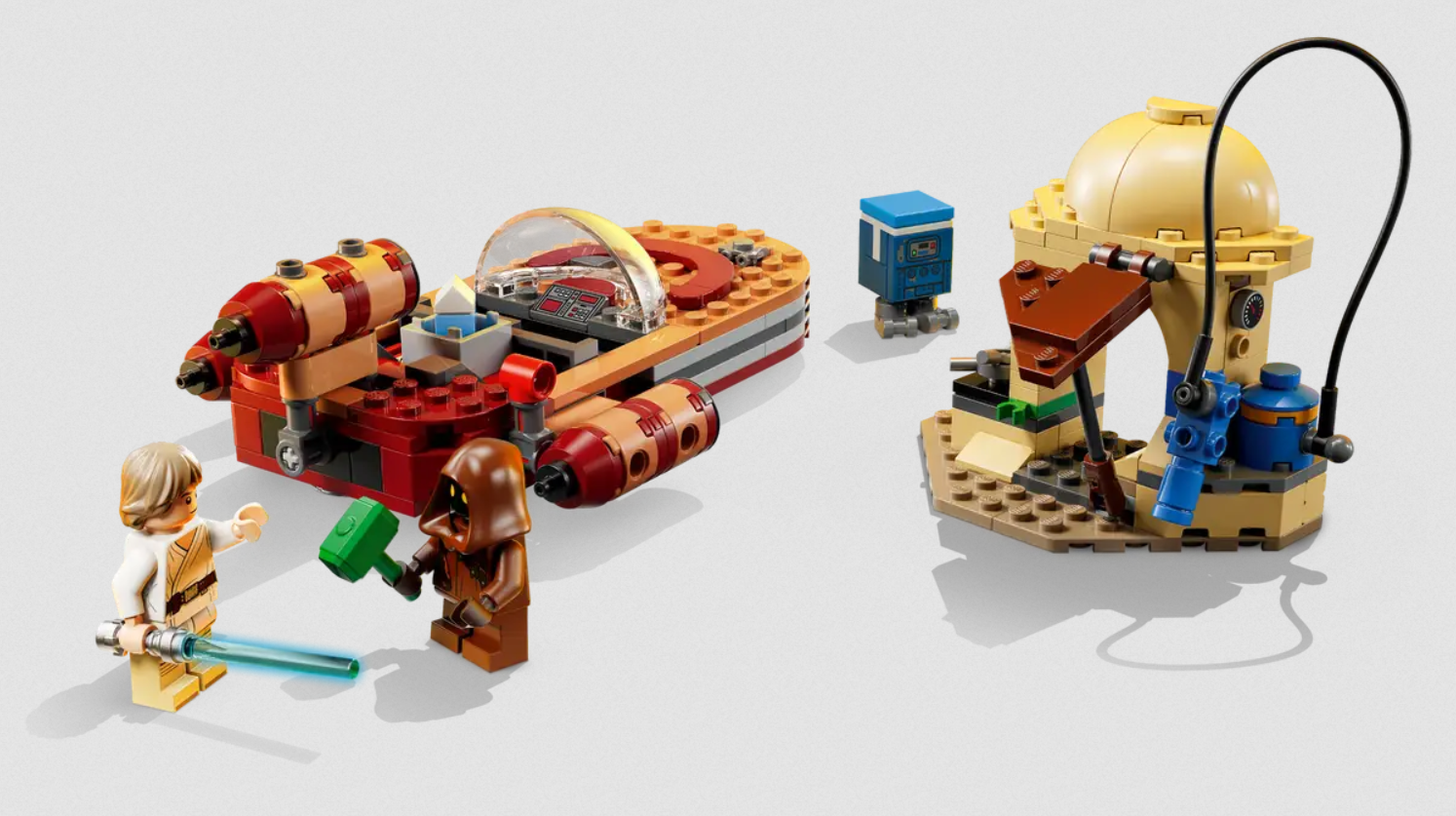 LEGO Set including Luke Skywalker and his Landspeeder
