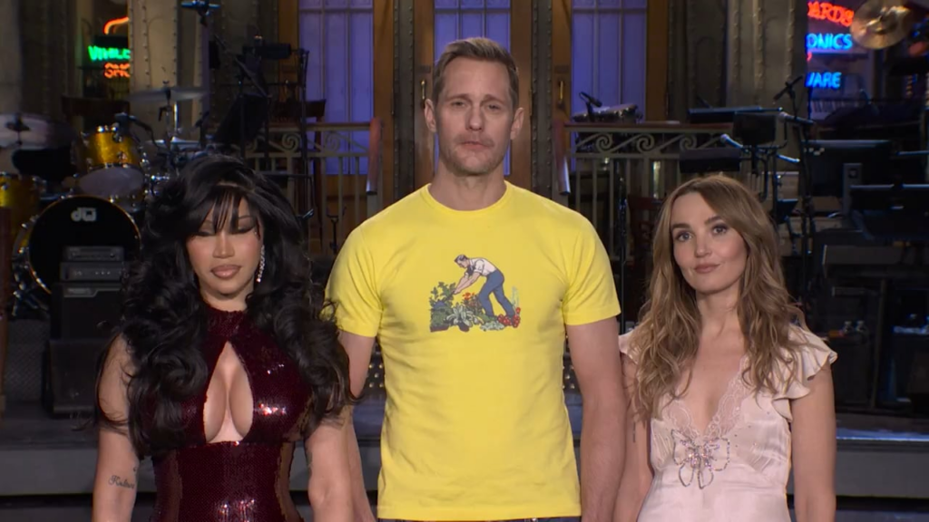 Alexander Skarsgård, Cardi B and Chloe Fineman in new SNL promo