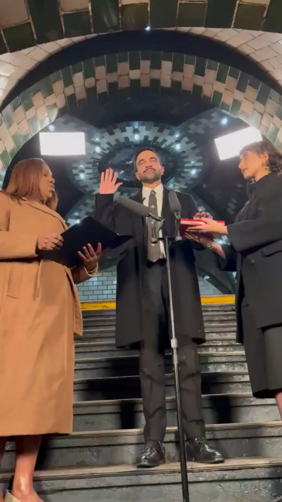 Zohran Mamdani has officially been sworn in as the first Democratic Socialist Mayor of New York City!