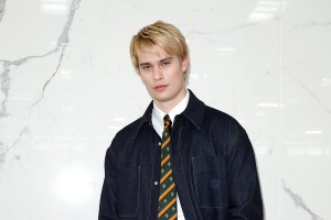 Nicholas Galitzine at the Fendi fashion show during Milan Fashion Week Menswear Spring/Summer 2025 held at Via Moncucco on June 15, 2024 in Milan, Italy. (Photo by Aitor Rosas Sune/WWD via Getty Images)