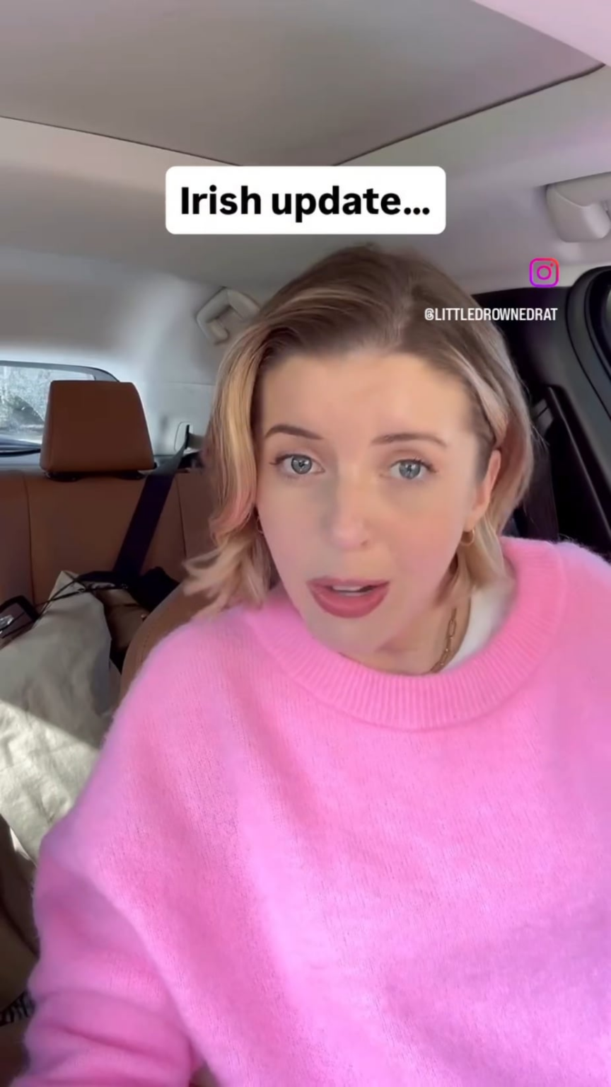 Viral love story between an American influencer and her Irish beau has ended... because he cheated.