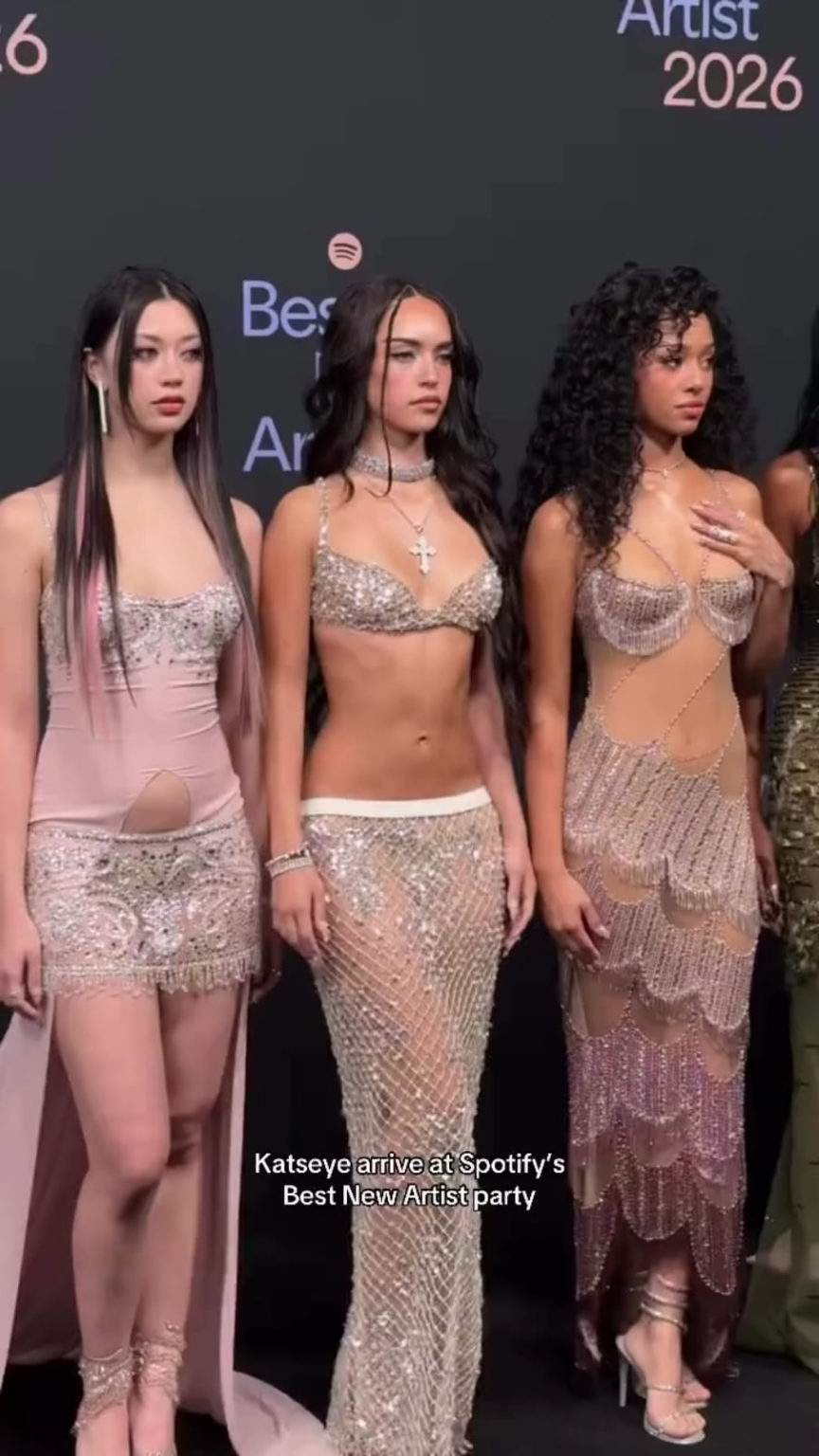 KATSEYE attend Spotify’s 2026 Best New Artist party