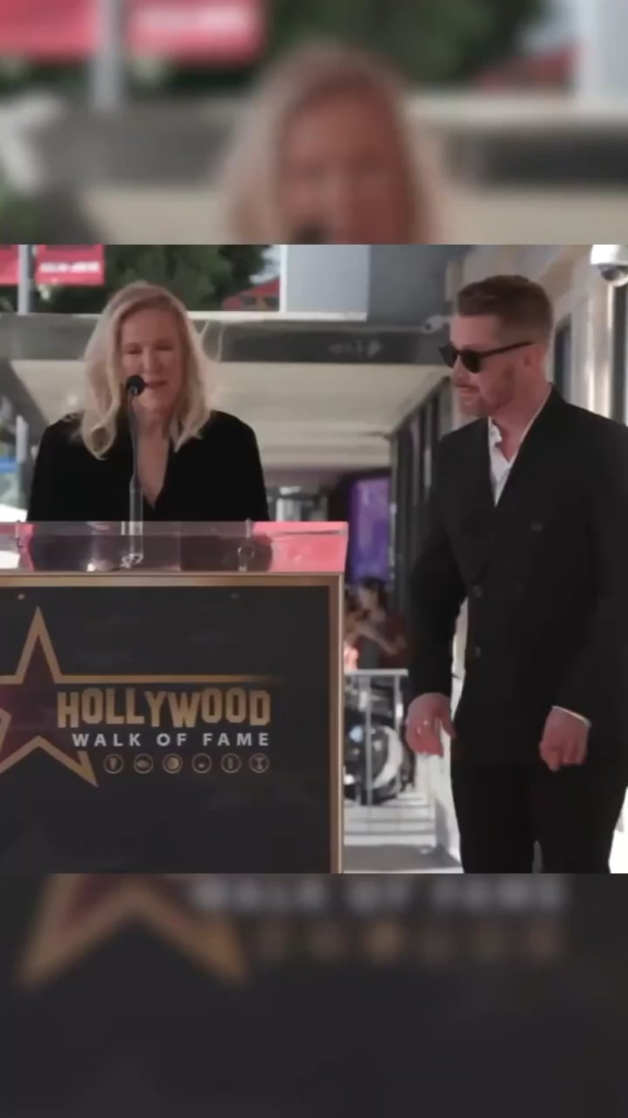 Catherine O’Hara’s speech to Macaulay Culkin when he received his star on the Hollywood Walk of Fame: “Thank you for including me, your fake mom who left you home alone not once but twice to share in this happy occasion. I’m so proud of you” Catherine O'Hara's speech to Macaulay Culkin when he received his star on the Hollywood Walk of Fame: "Thank you for including me, your fake mom who left you home alone not once but twice to share in this happy occasion. I'm so proud of you"