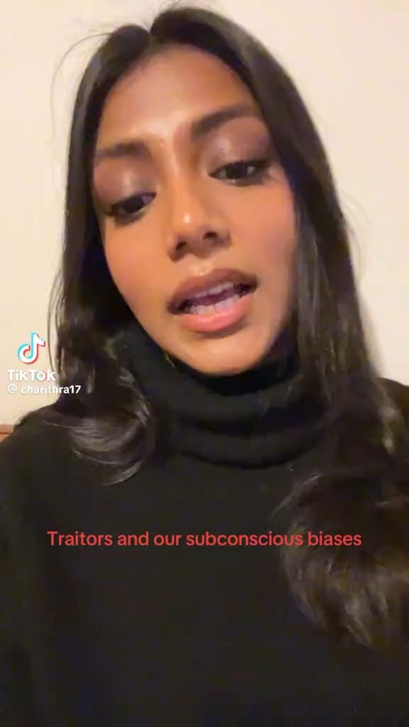 Charithra Chandran on all the Black and brown people being voted off of Traitors first