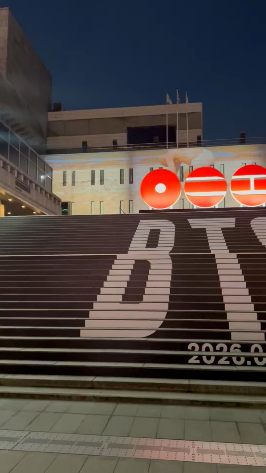 Sejong Center for the Performing Arts Unveils Display Announcing BTS's Comeback Date