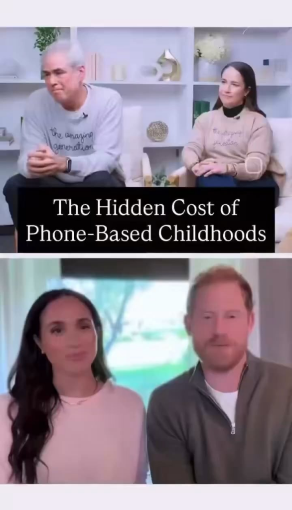 Meghan and Harry make joint virtual appearance at Oprah’s launch event for the book “An Amazing Generation,” speaking about the cost of phone-based childhoods