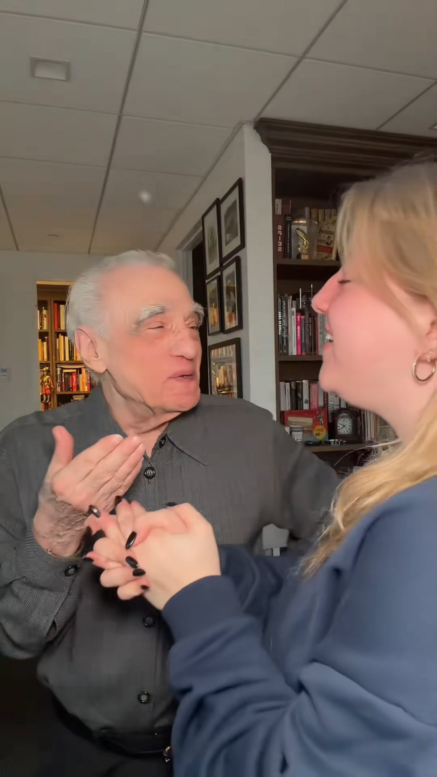 Francesca Scorsese asks her dad to decide if the qualities and behaviors of a guy she's seeing is a red flag or green flag (she was describing her dad the whole time, his reaction at the end)